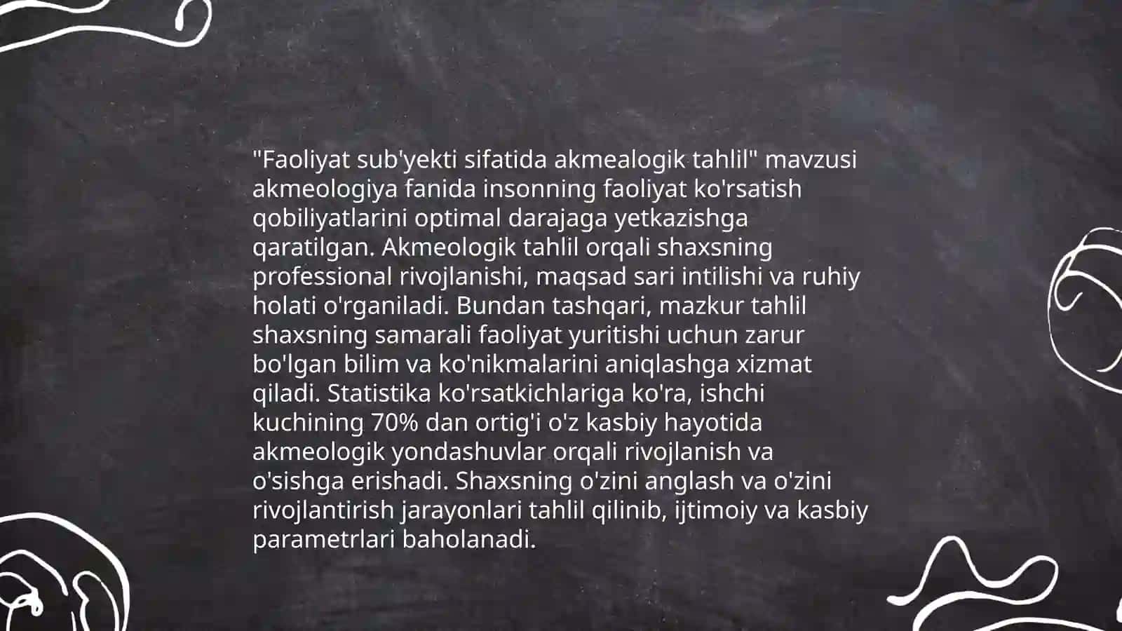 Akmealogiyada tadqiqotning o'ziga xos uslubiy tamoyillari 4