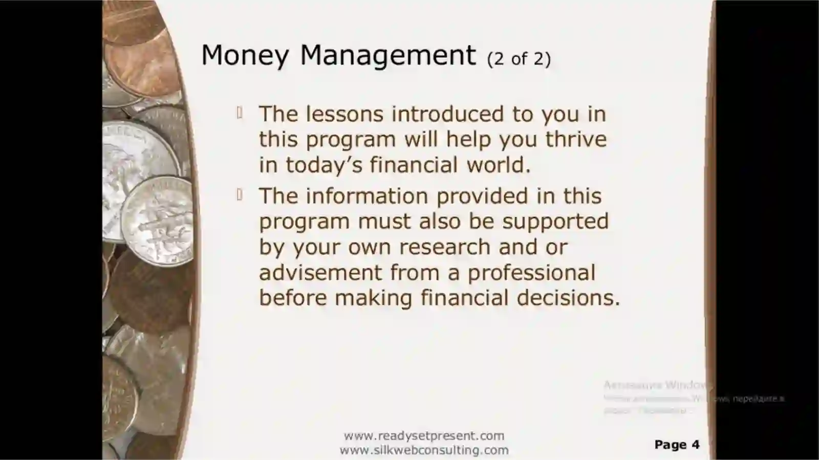 BUDGET AND SAVING MONEY 4