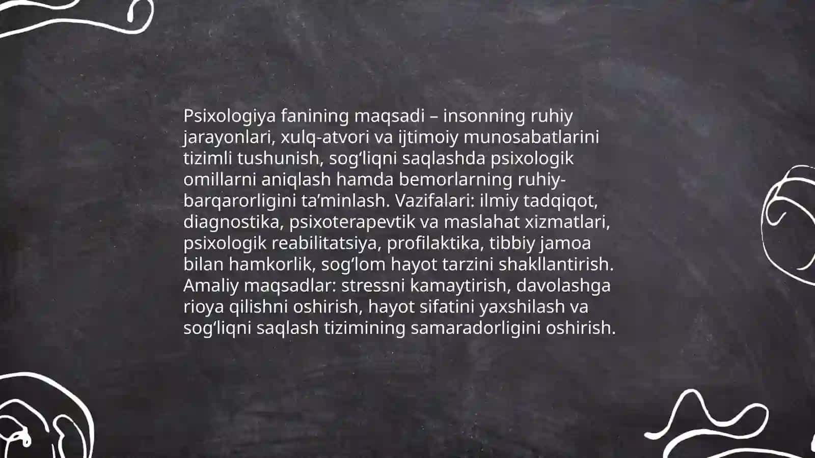 Psixologiya fanining predmeti, maqsadi va vazifalari 4