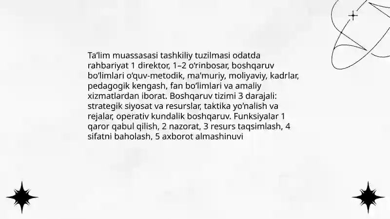 Taʼlim muassasasi menejmenti 4