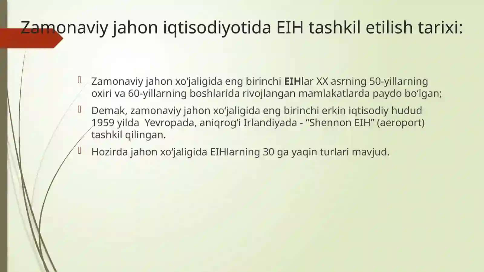 JAHON XO‘JALIGIDA ERKIN IQTISODIY HUDUDLARNING TUTGAN O‘RNI 4