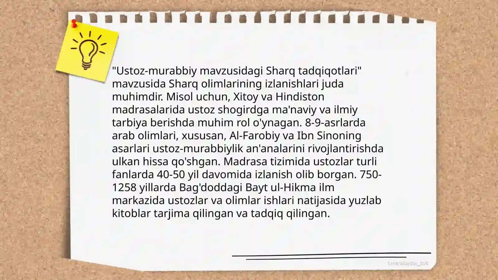 Sharq Mutafakkirlari ijodida ta'lim tarbiya, ustoz-murabbiy masalalariga bag'ishlangan ilmiy tadqiqotlari 4