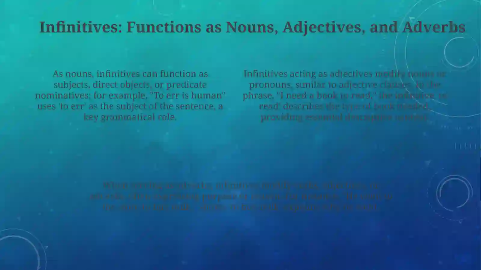 Infinitives and Gerunds: Forms and Functions 4