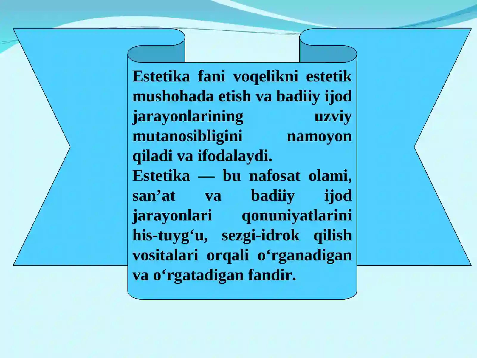 Estetika falsafasi 4