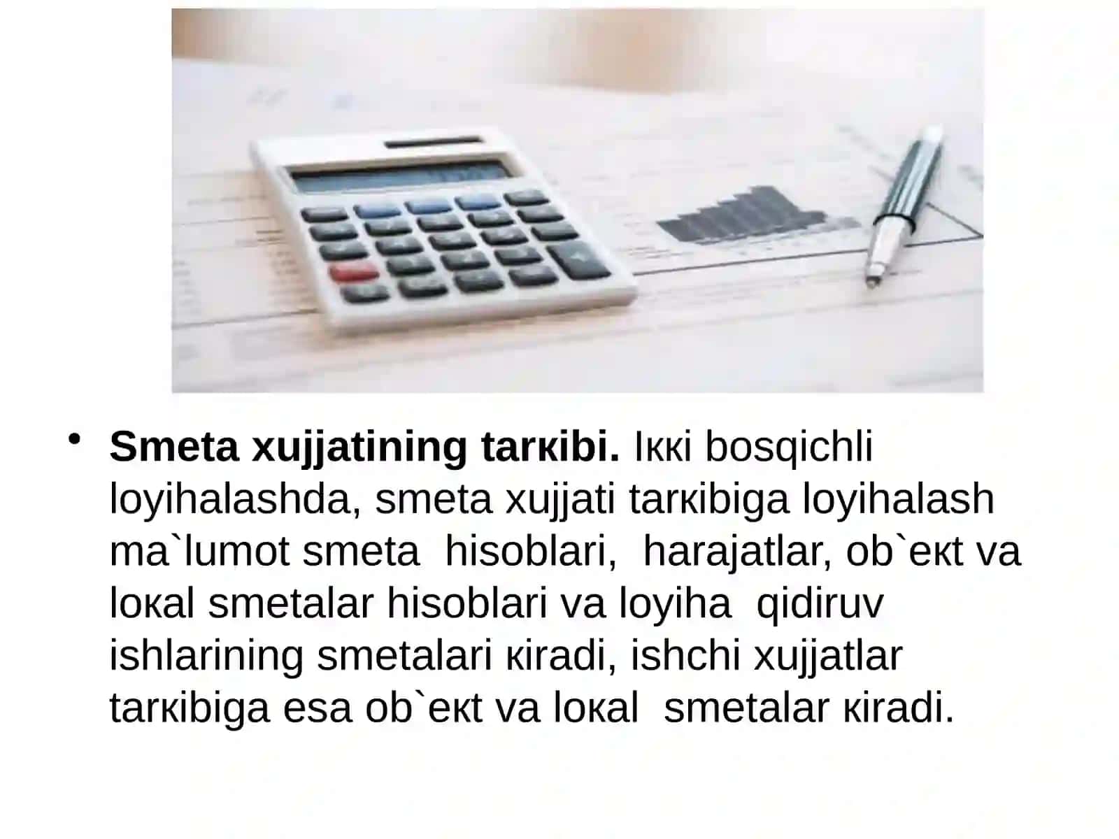 Qurilish smeta qiymatini aniqlash yo`llari 4