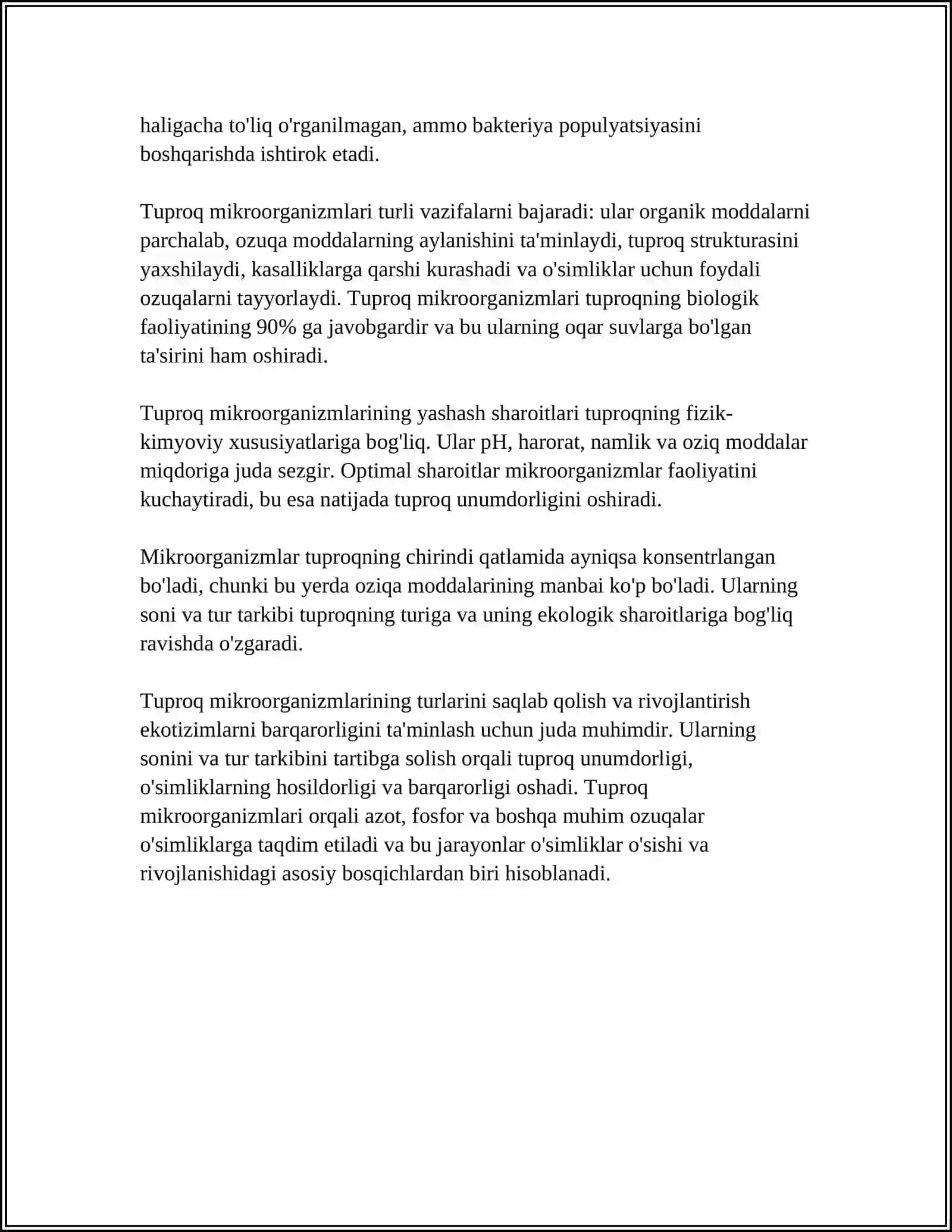 TUPROQ MIKROBIOTEXNOLOGIYASI 4