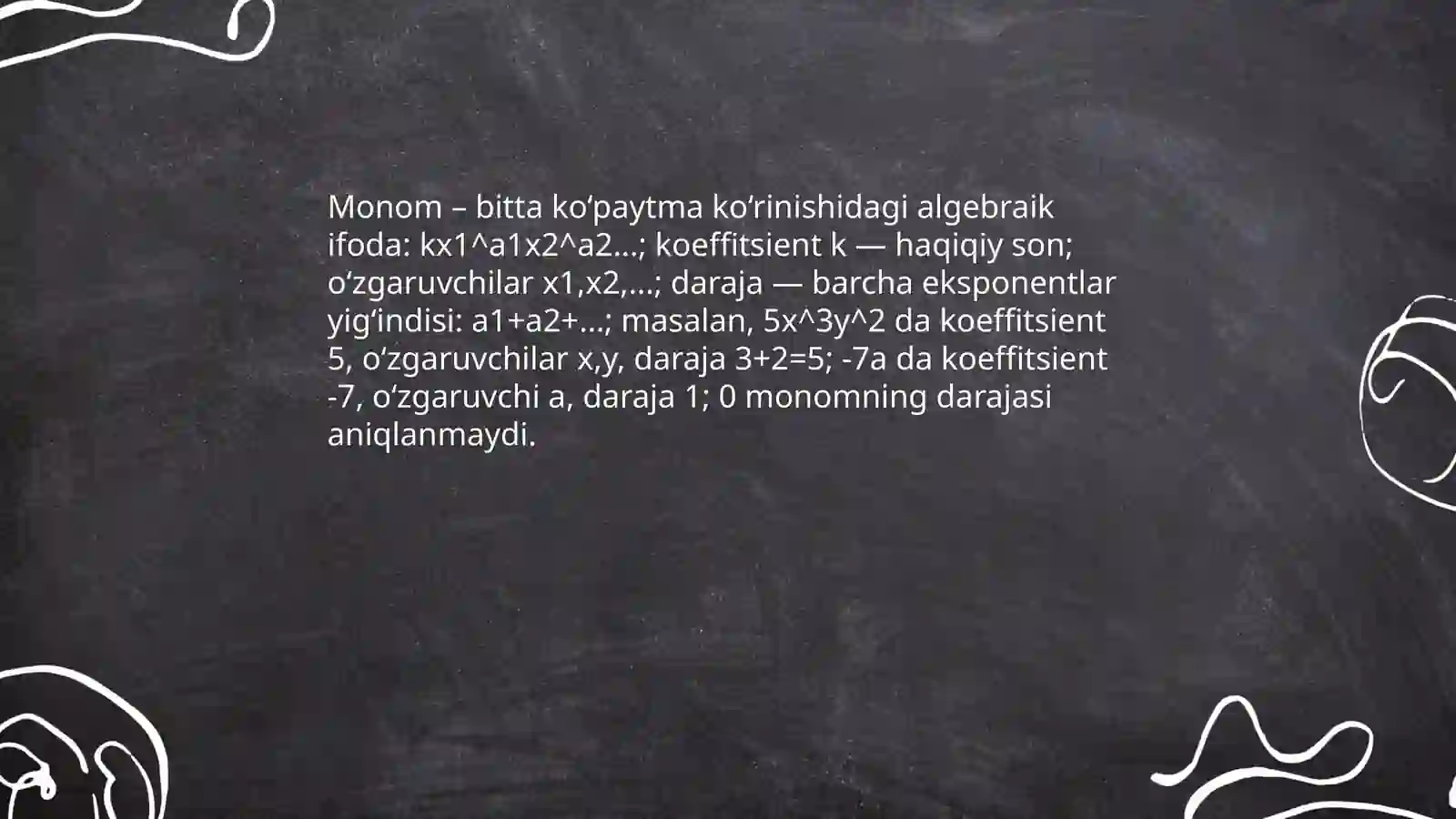 Algebraik ifodalar 4