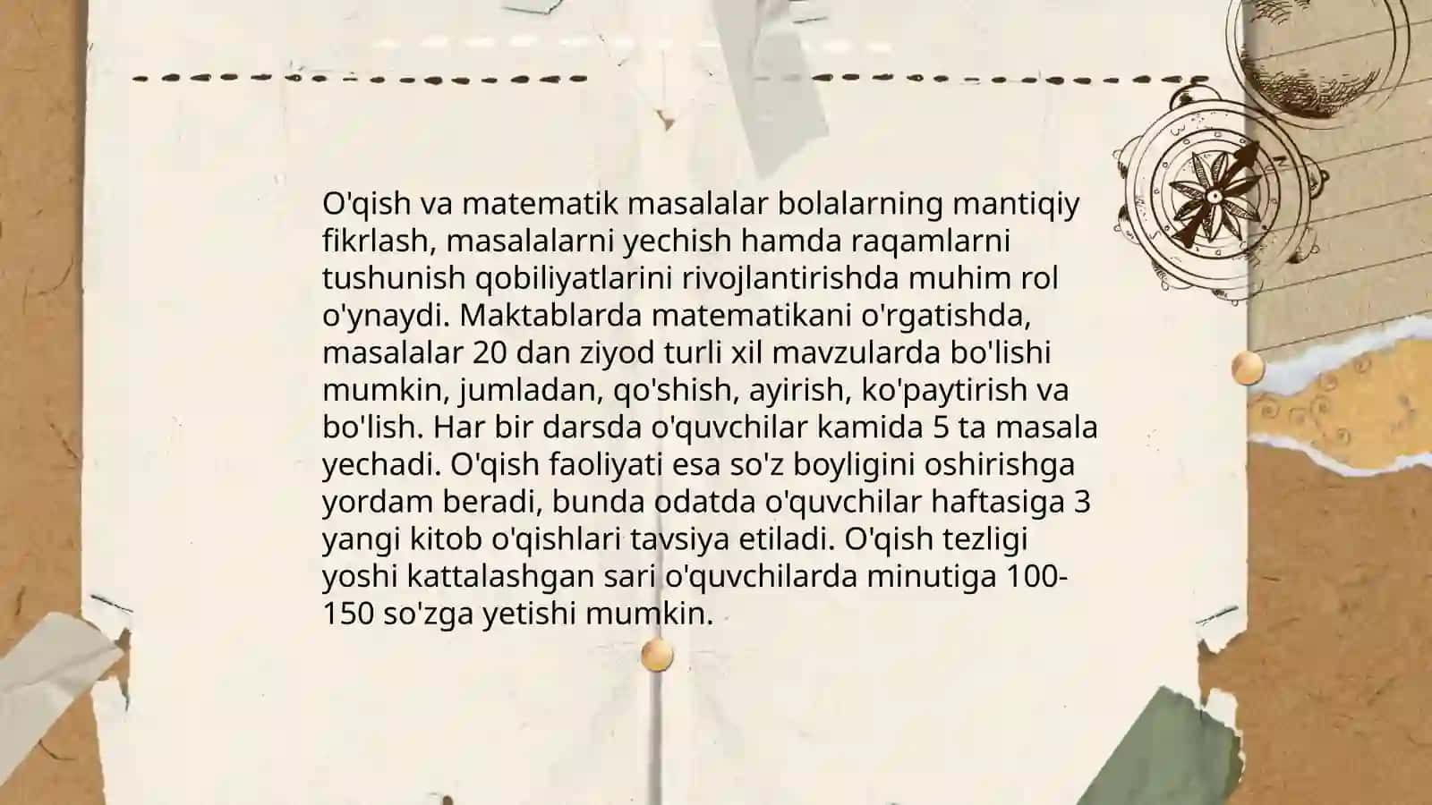 Boshlang‘ich sinf matematika va ona tili darslarida fanlararo integratsiyalash texnologiyasi 4
