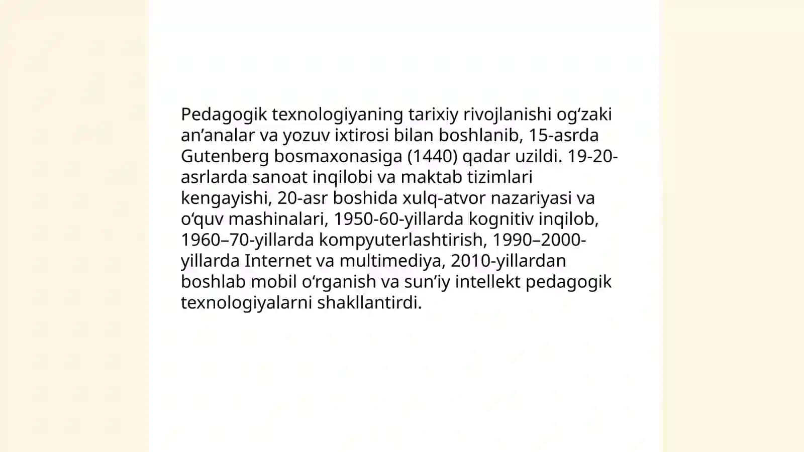 Pedagogiyalik texnologiyaning ilmiy nazariy asoslari 4