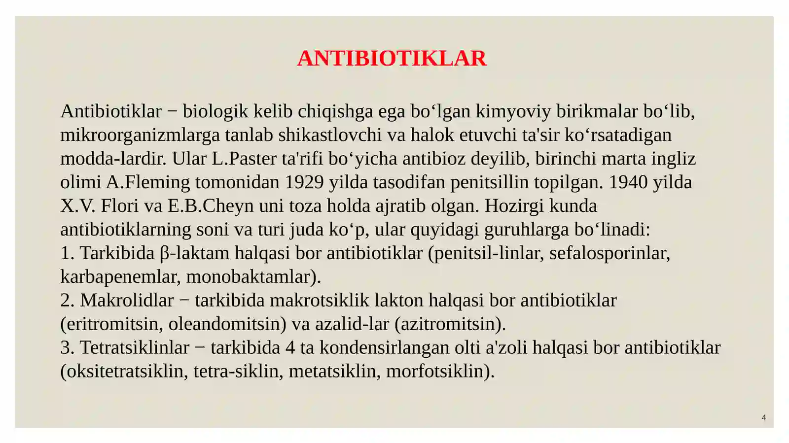 Antibiotiklar 4