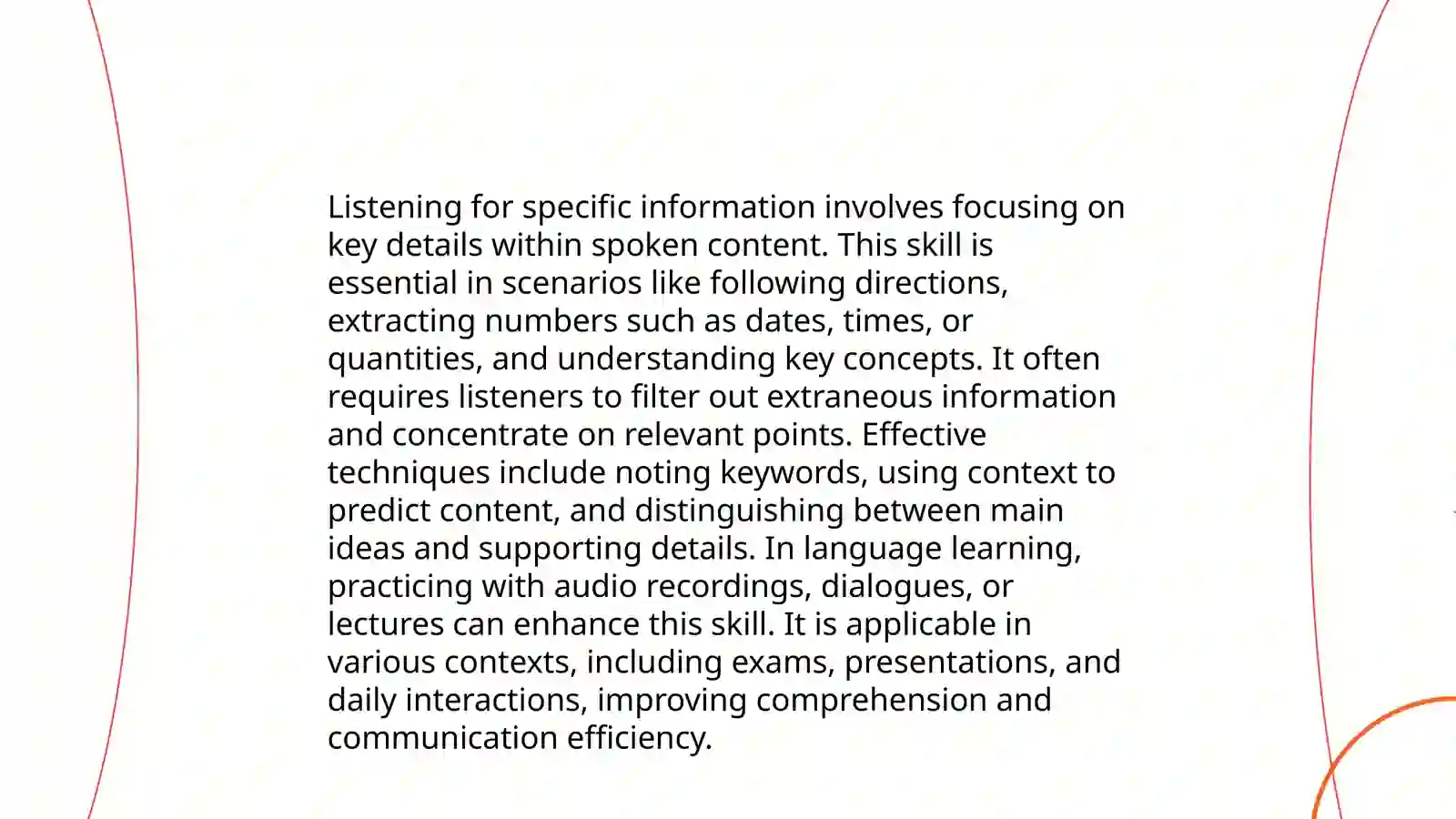Materials for teaching listening 4