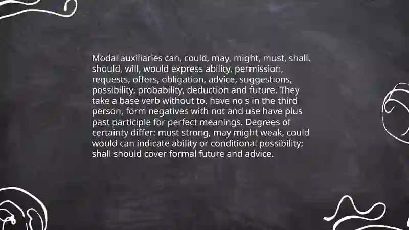 Auxiliary verbs 4