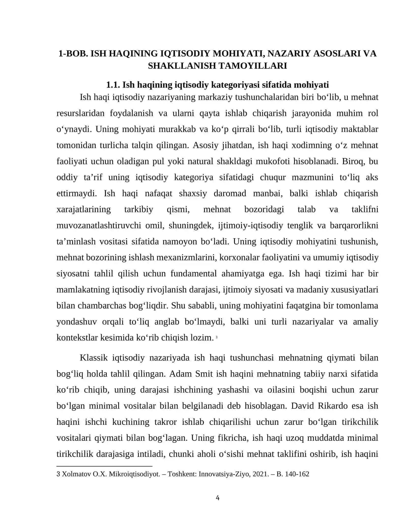 "ISH HAQI: MOHIYATI, TURLARI VA PRINSIPLARI" 4