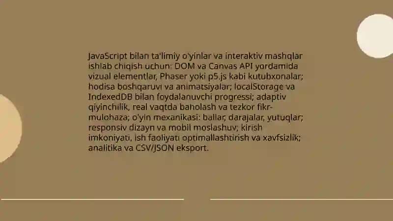 Web texnologiyalarga asoslangan didaktik materiallar yaratish 4