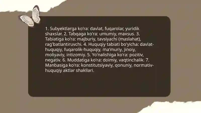Huquqiy ta’sir choralari va turlari 4