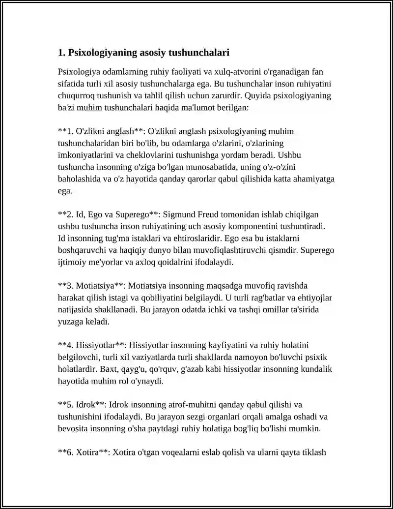 UMUMIY PSIXOLOGIYAGA FANI PREDMETI VA ASOSIY VAZIFALARI 4
