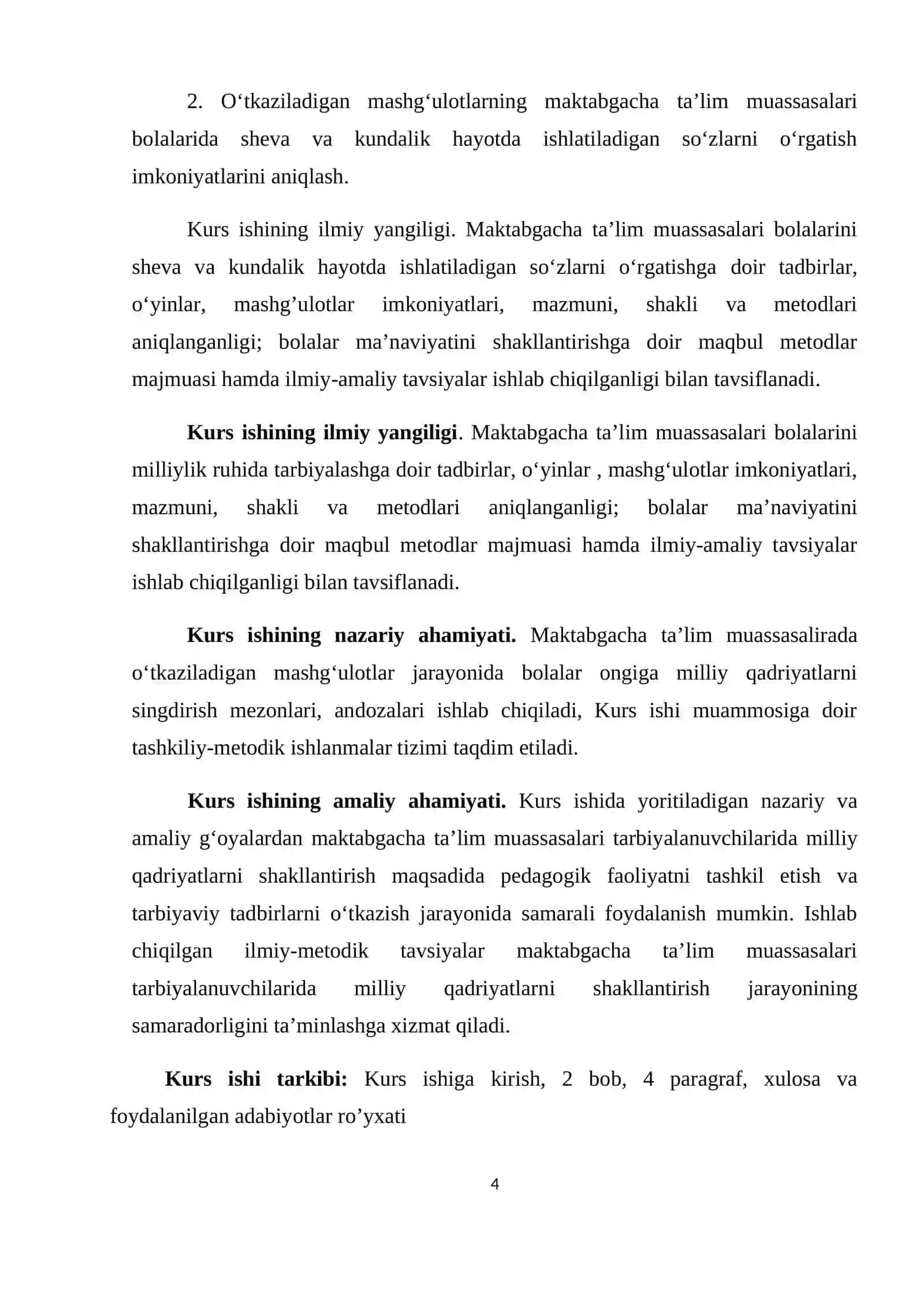 INGLIZ TILIDA SHEVA VA KUNDALIK HAYOTDA ISHLATILADIGAN SOʻZLARNI OʻRGATISH ISHLANMA-LOYIHASI 4
