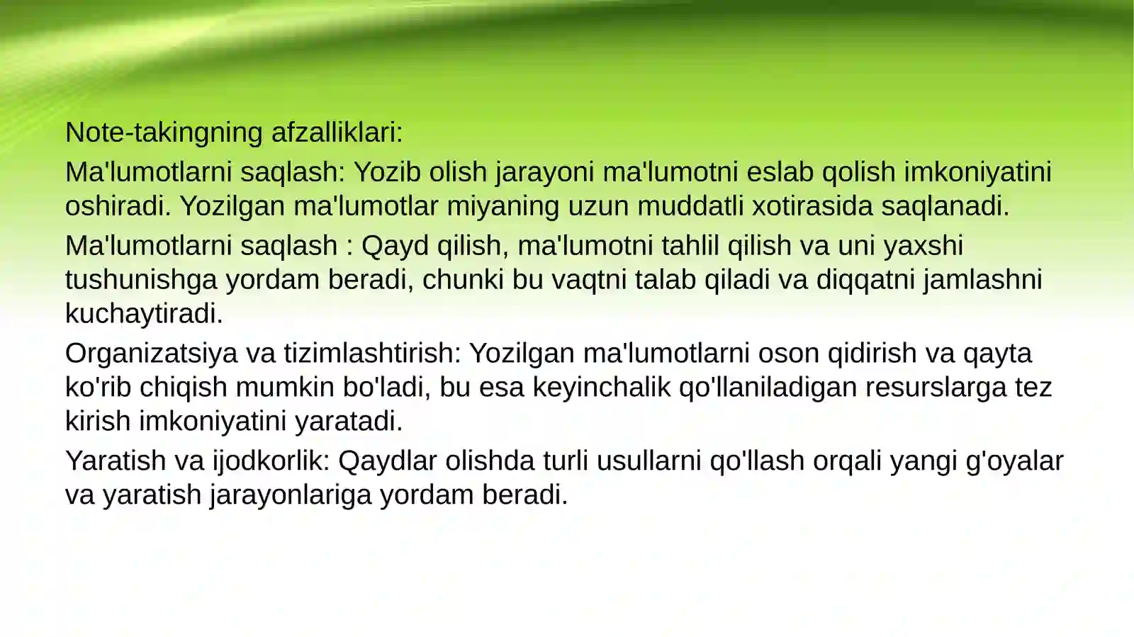 Notetaking 4