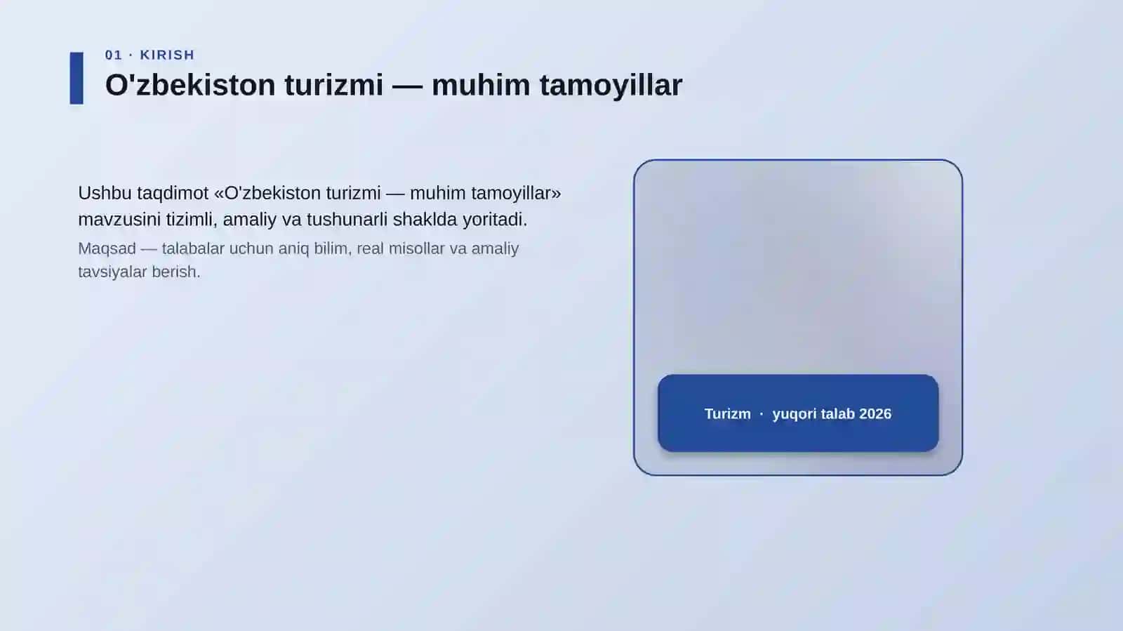 O'zbekiston turizmi — muhim tamoyillar 4