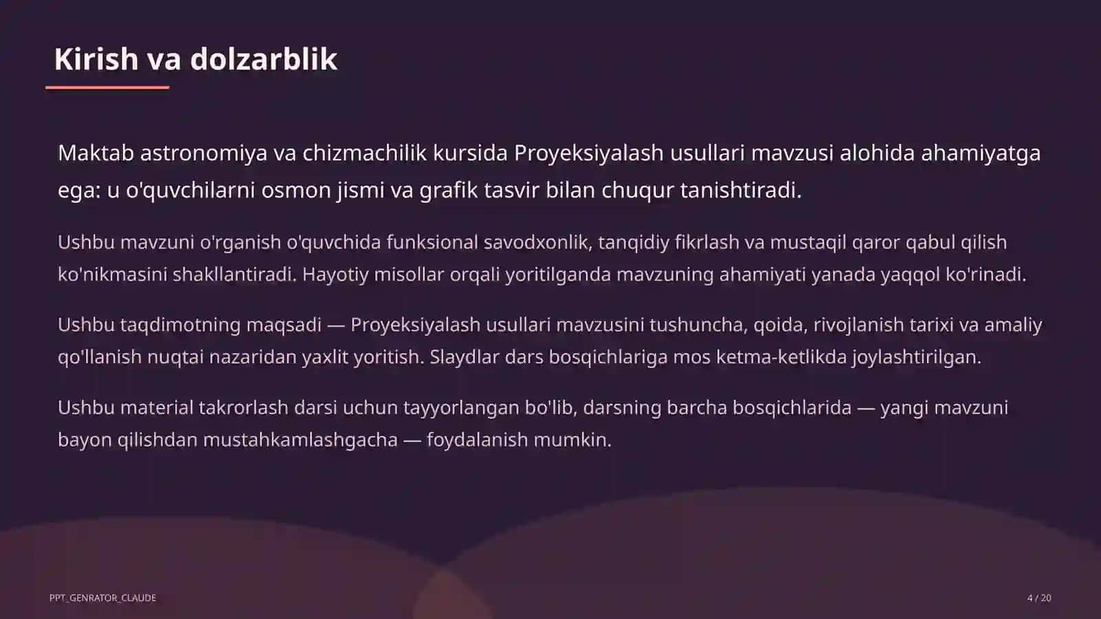 Proyeksiyalash usullari (8-sinf) 4