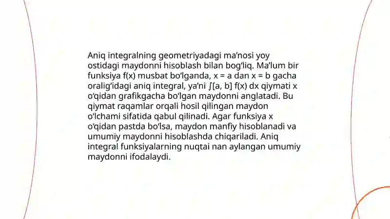 Aniq integrallarni hisoblash 4