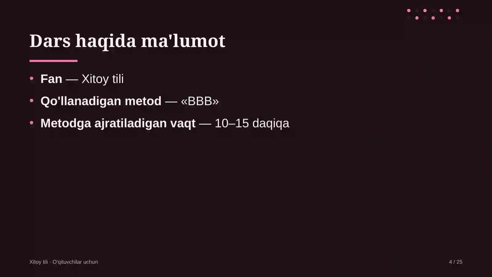 xitoy tili darslarida bbb metodidan foydalanish 4710 4