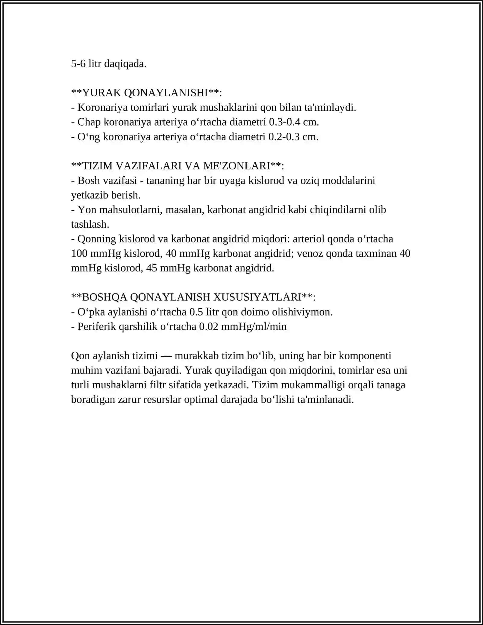 Qon Aylanish Tizimi 4