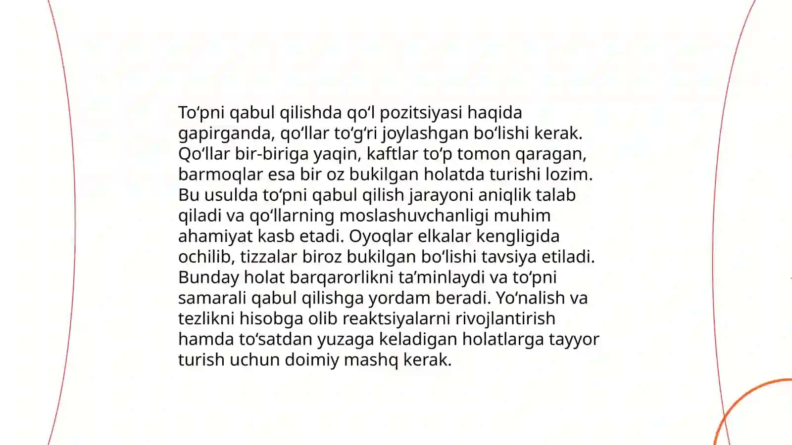 Voleybolda to'pni yuqoridan ikki qo'llab uzatish va qabul qilish texnikasini o'rgatish 4