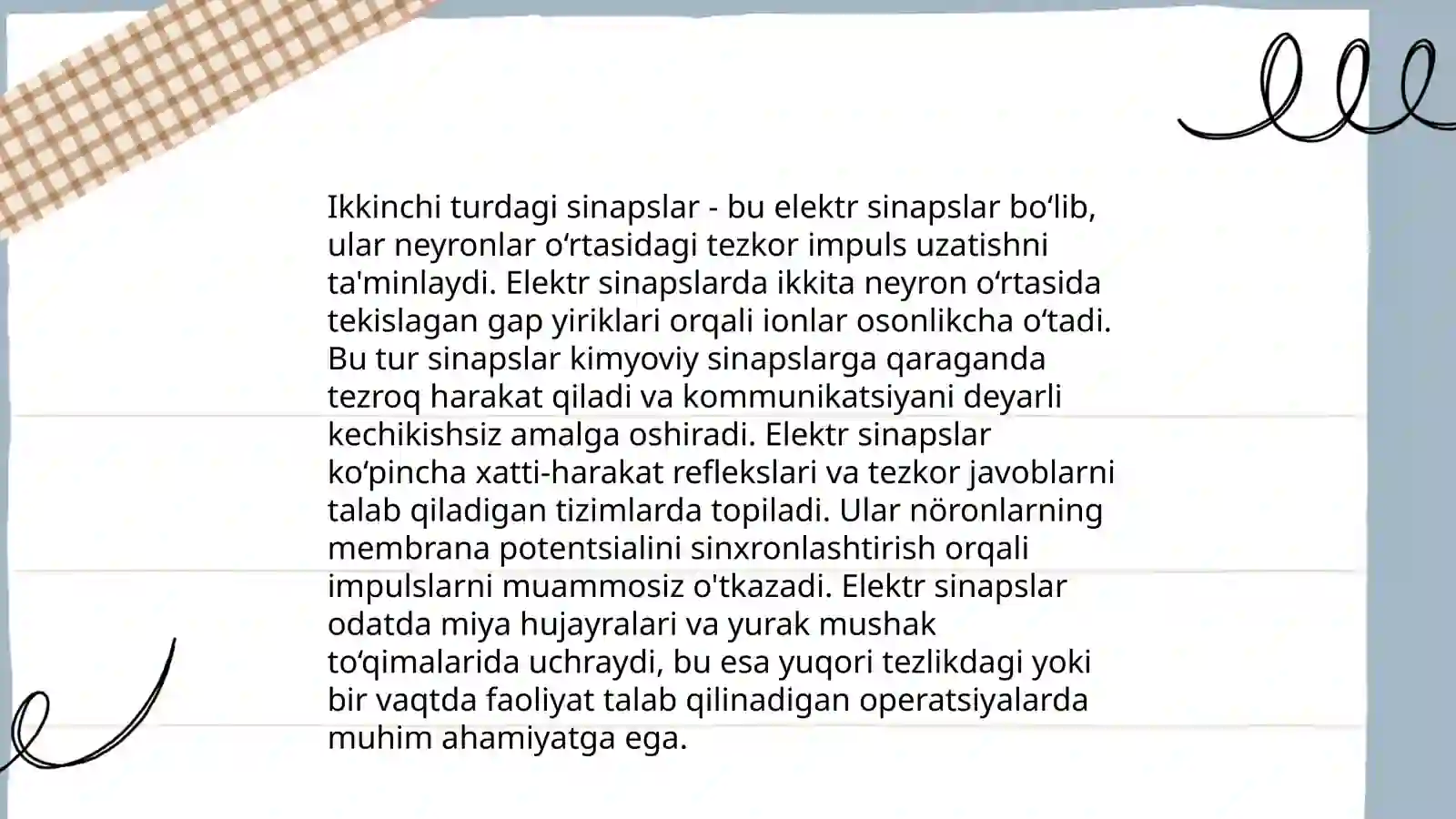 Sinapslarning turlari 4