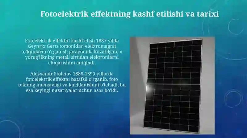Fotoelektrik hodisalar va ularning fizik asoslari 4