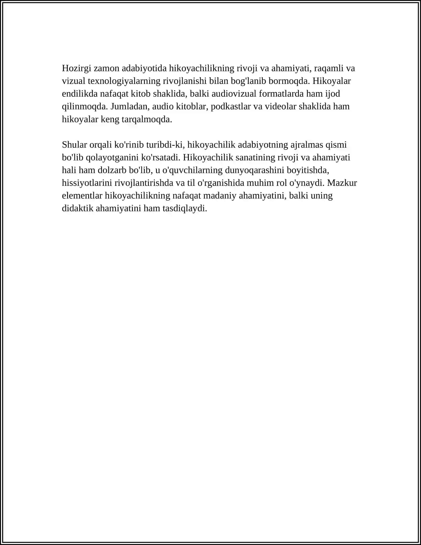 THE ROLE OF THE NARRATOR. THE IMPORTANCE AND IMPACT OF NARRATIVE PERSPECTIVE IN LITERATURE 4