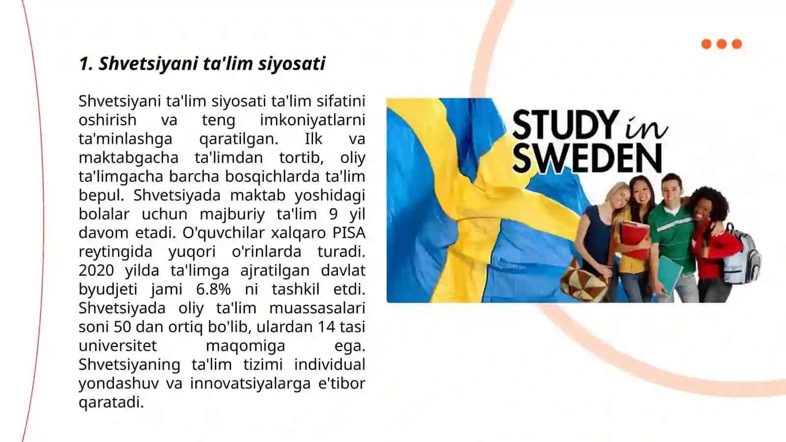 SHVETSIYANI IJTIMOIY SIYOSATI 4