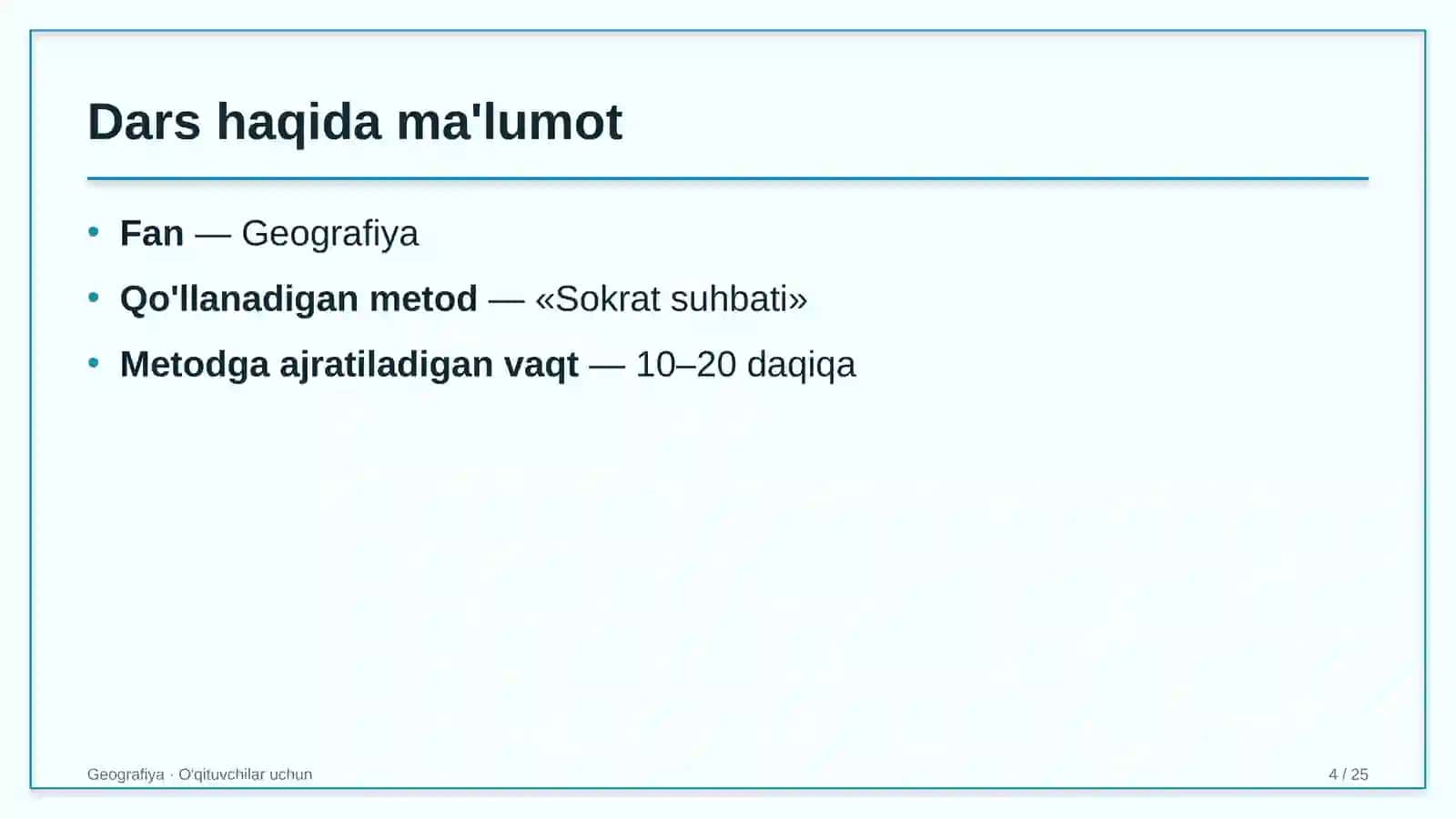 geografiya darslarida sokrat suhbati metodidan foydalanish 8411 4