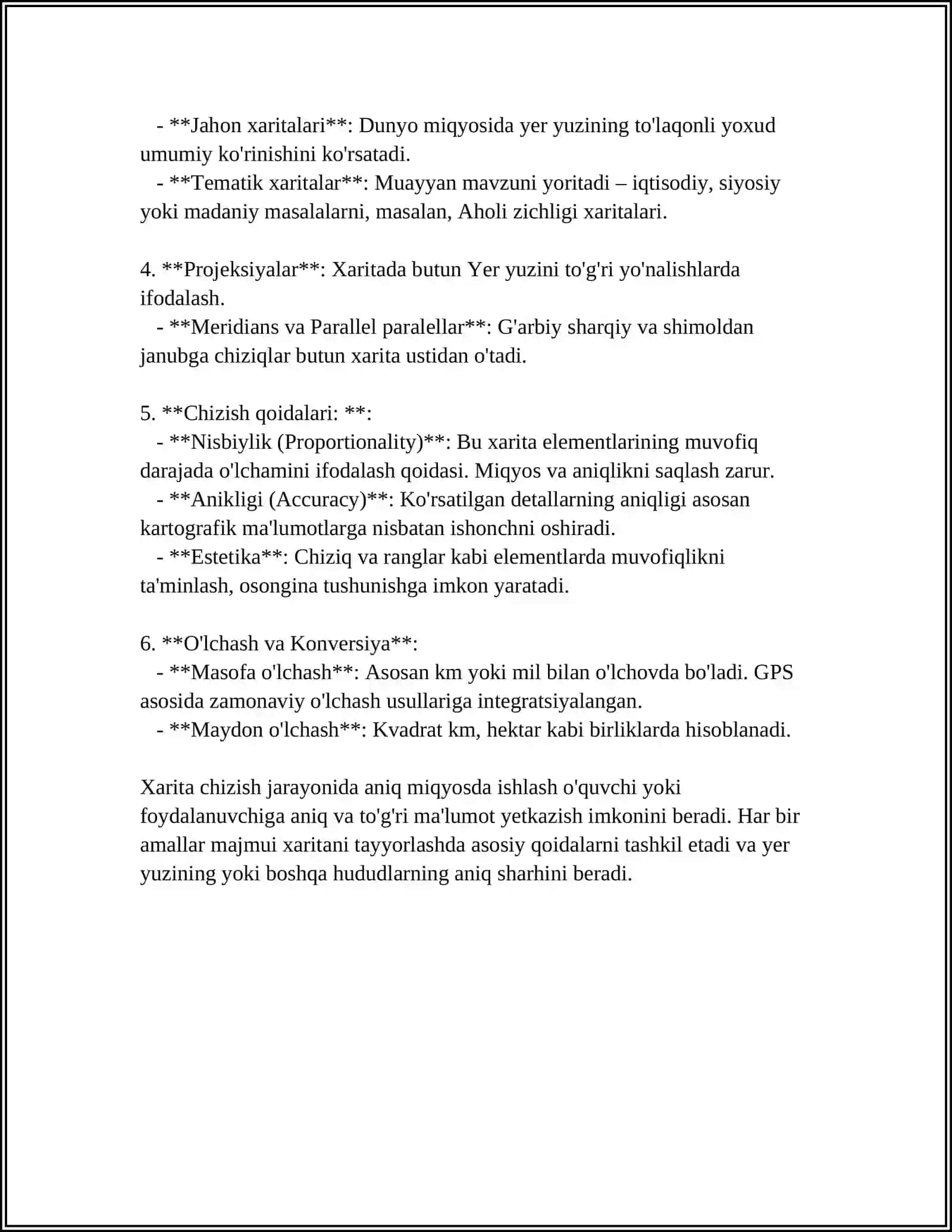 XARITA CHIZISH VA UNI PDF FAYL KOʻRINISHIDA SAQLAB YUKLASH 4