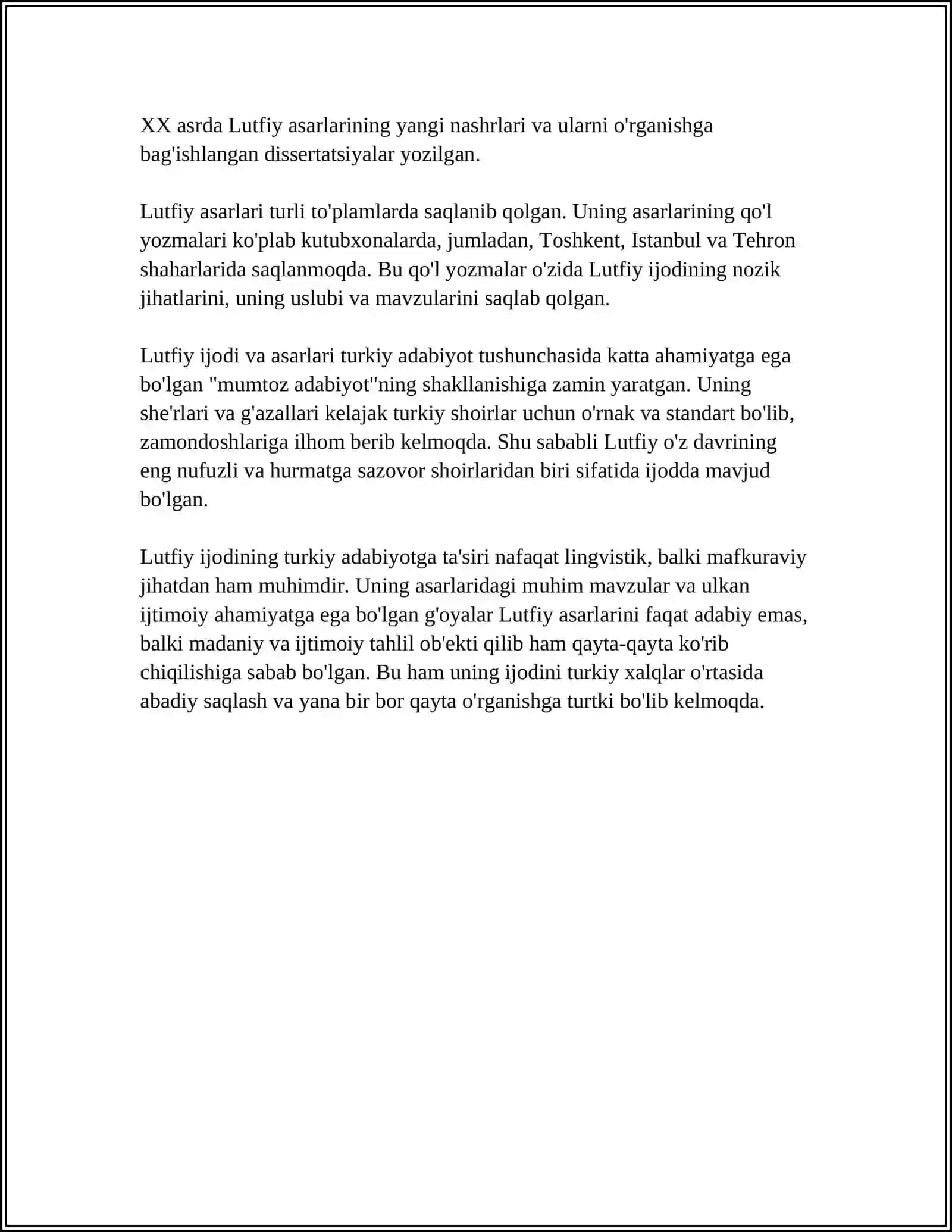 LUTFIY LIRIK ASARLARINING TURKIY SHE'RIYAT TARAQQIYOTIGA TA'SIRI 4