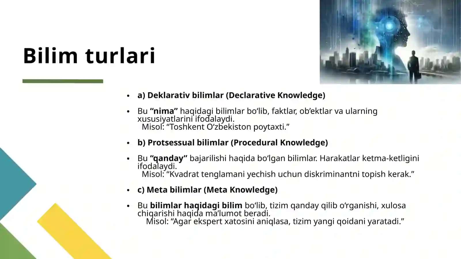 Bilimlar bazasi 4