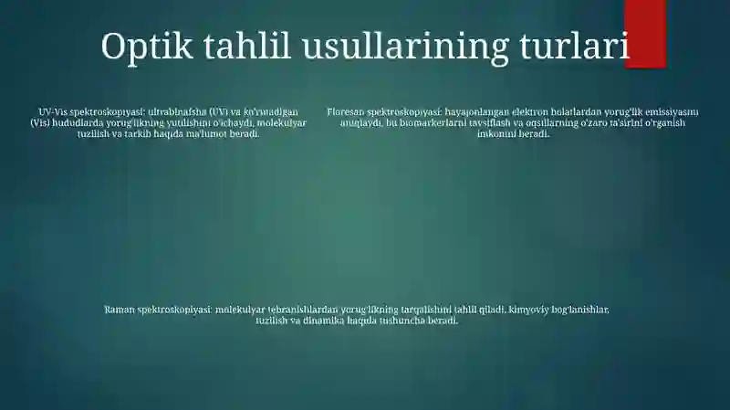 Optik Analiz Metodi 4