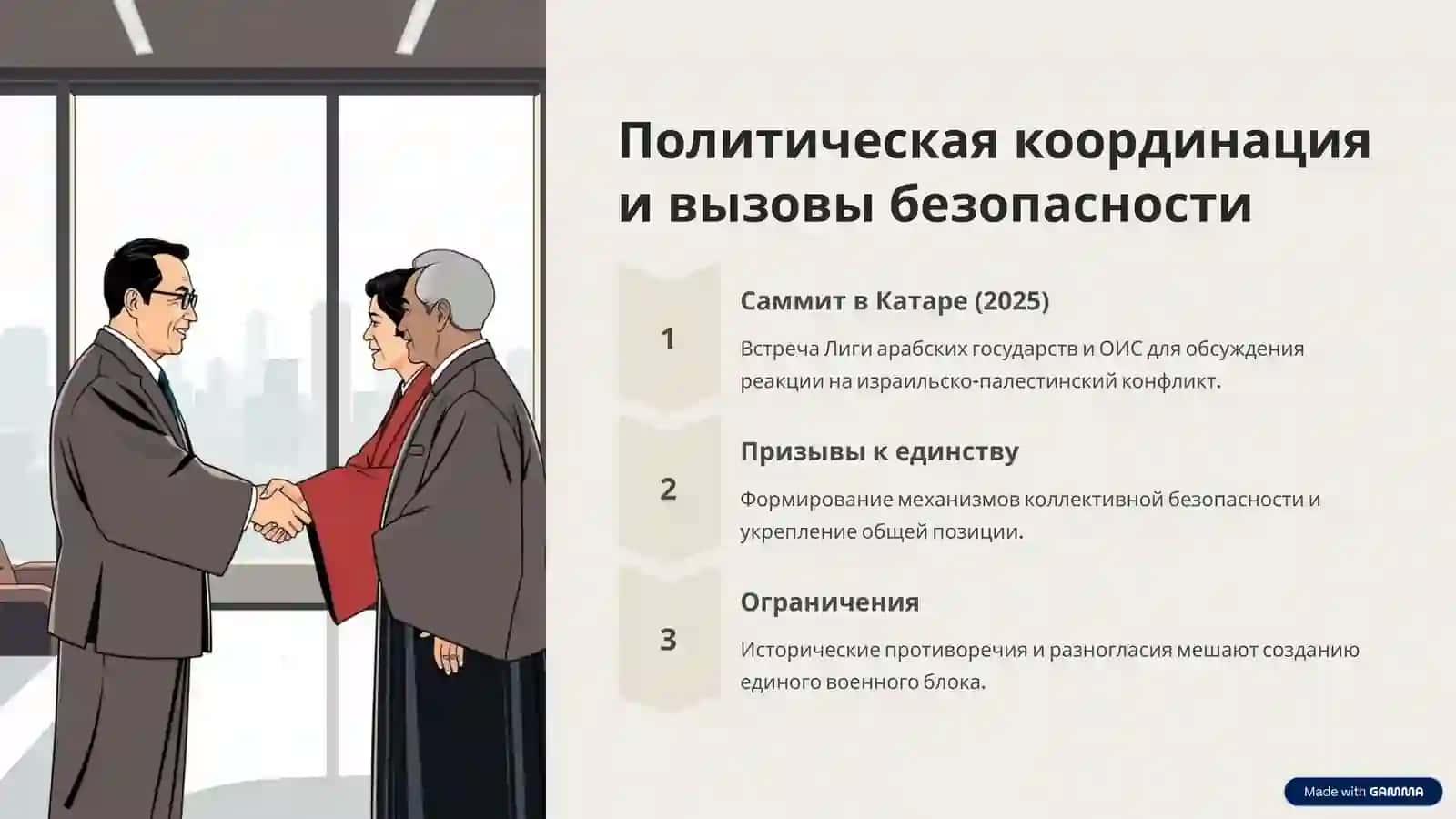 Роль мусульманских стран в современных международных отношениях 4