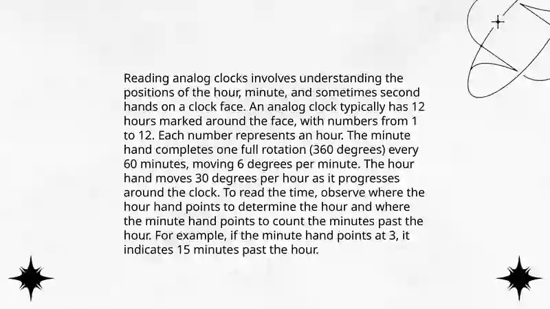 Telling the time 4