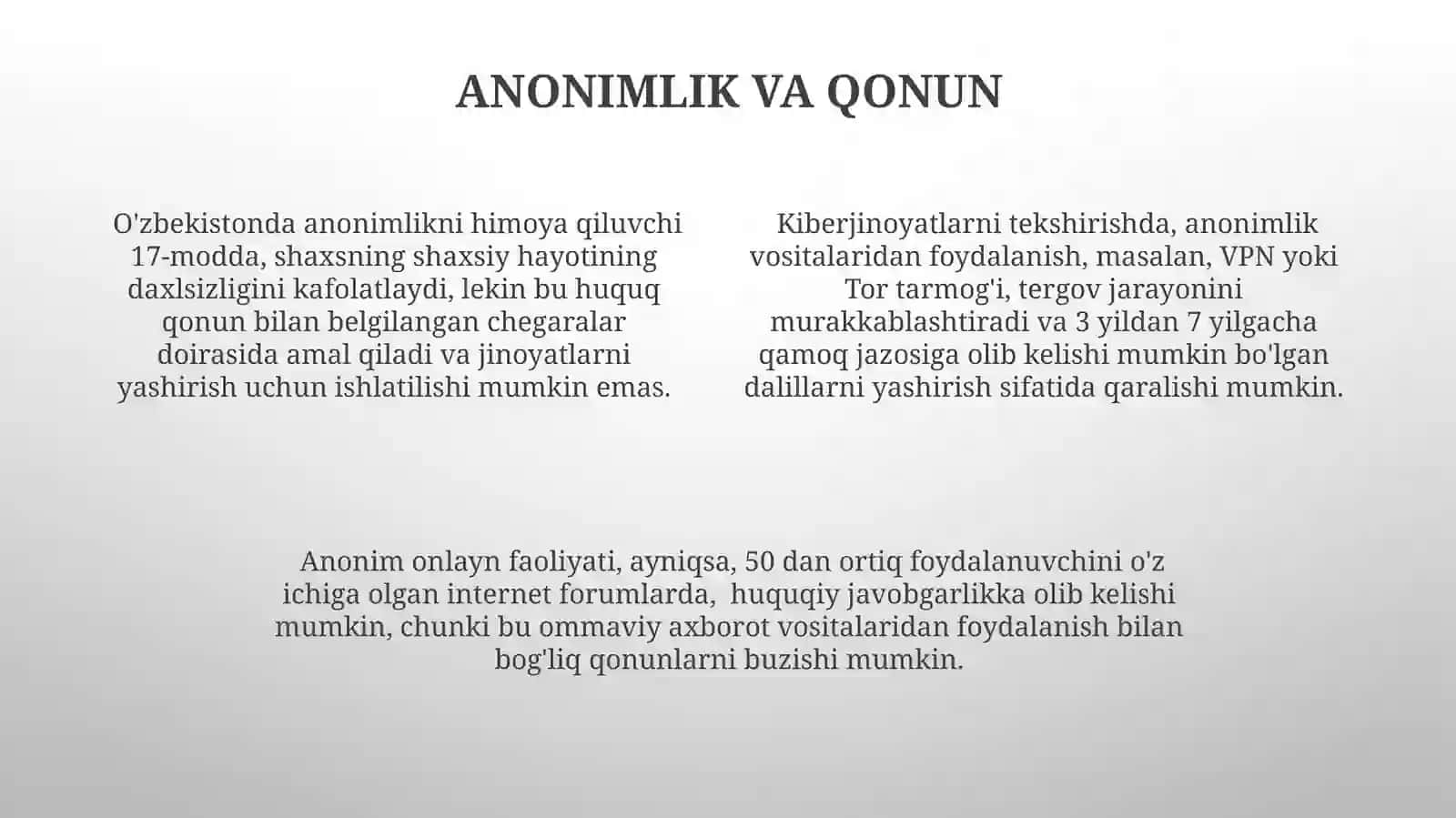 Anonimlik tushunchasi 4