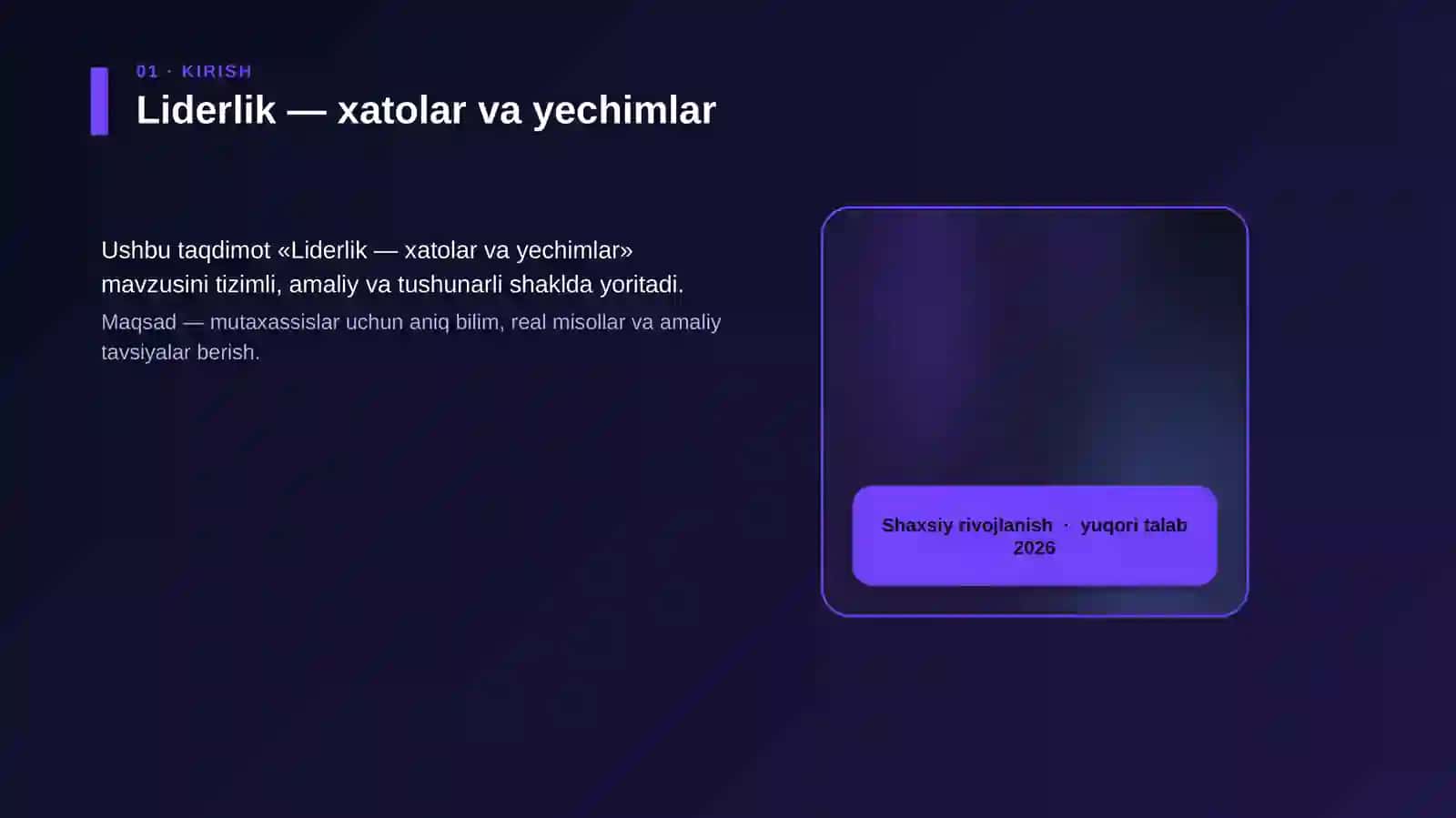 Liderlik — xatolar va yechimlar 4