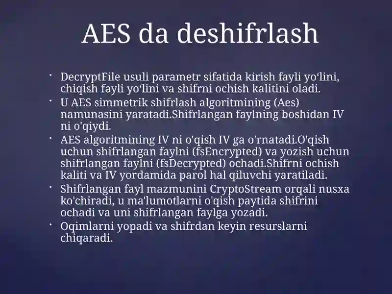 Shifrlash algoritmlari 4
