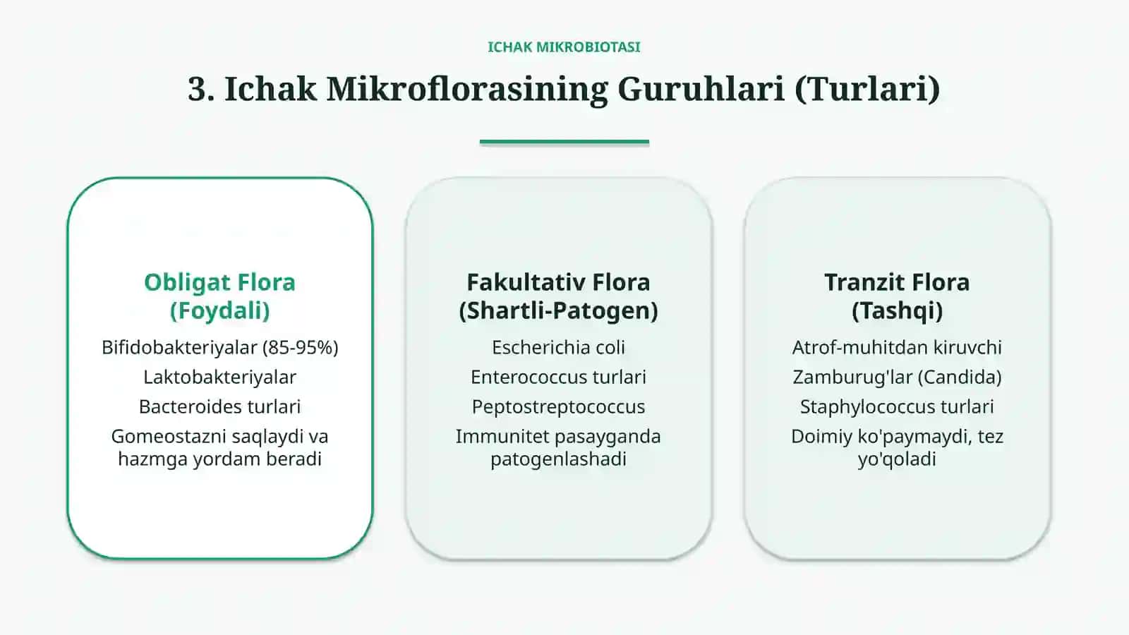 Ichak mikrobiotasi — Tushuncha, turlari, fiziologik ahamiyati va zamonaviy aspektlari | 15 slayd 4