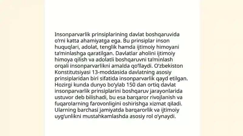 Yangi Oʻzbekistonda xalqchil va insonparvar davlat qurishning ijtimoiy-siyosiy ahamiyati 4