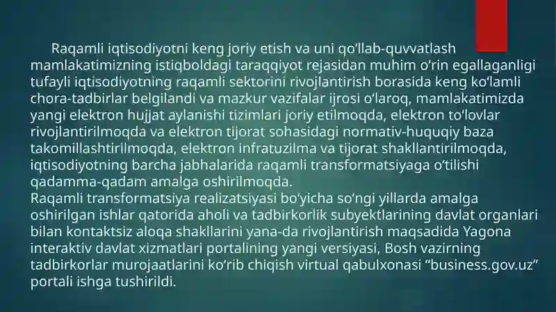 Iqtisodiyotni rivojlantirishda raqamli iqtisodiyotning roli 4