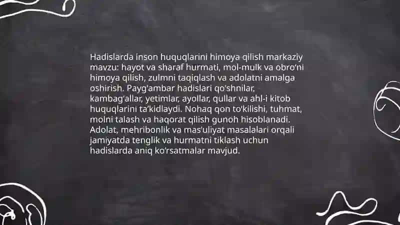 Islomda inson huquqlari himoyasi ijtimoiy tenglik adolat va tolerantlik 4