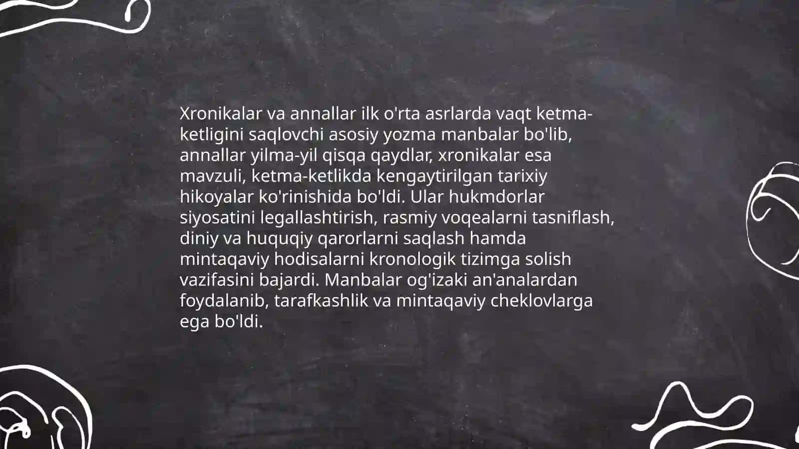 Ilk o'rta asrlarda tarixiy bilimlarning rivojlanishi 4