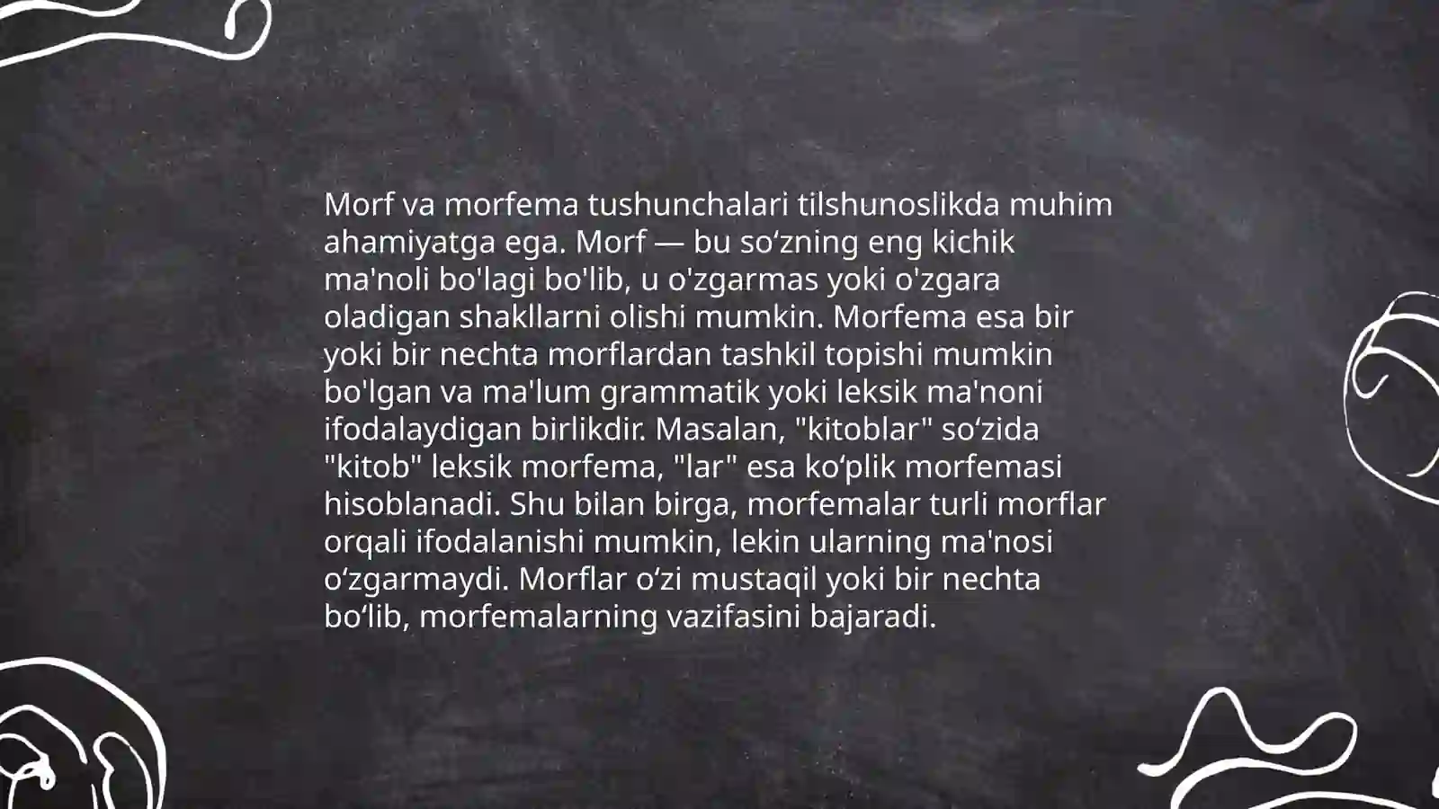 Morf va morfema 4