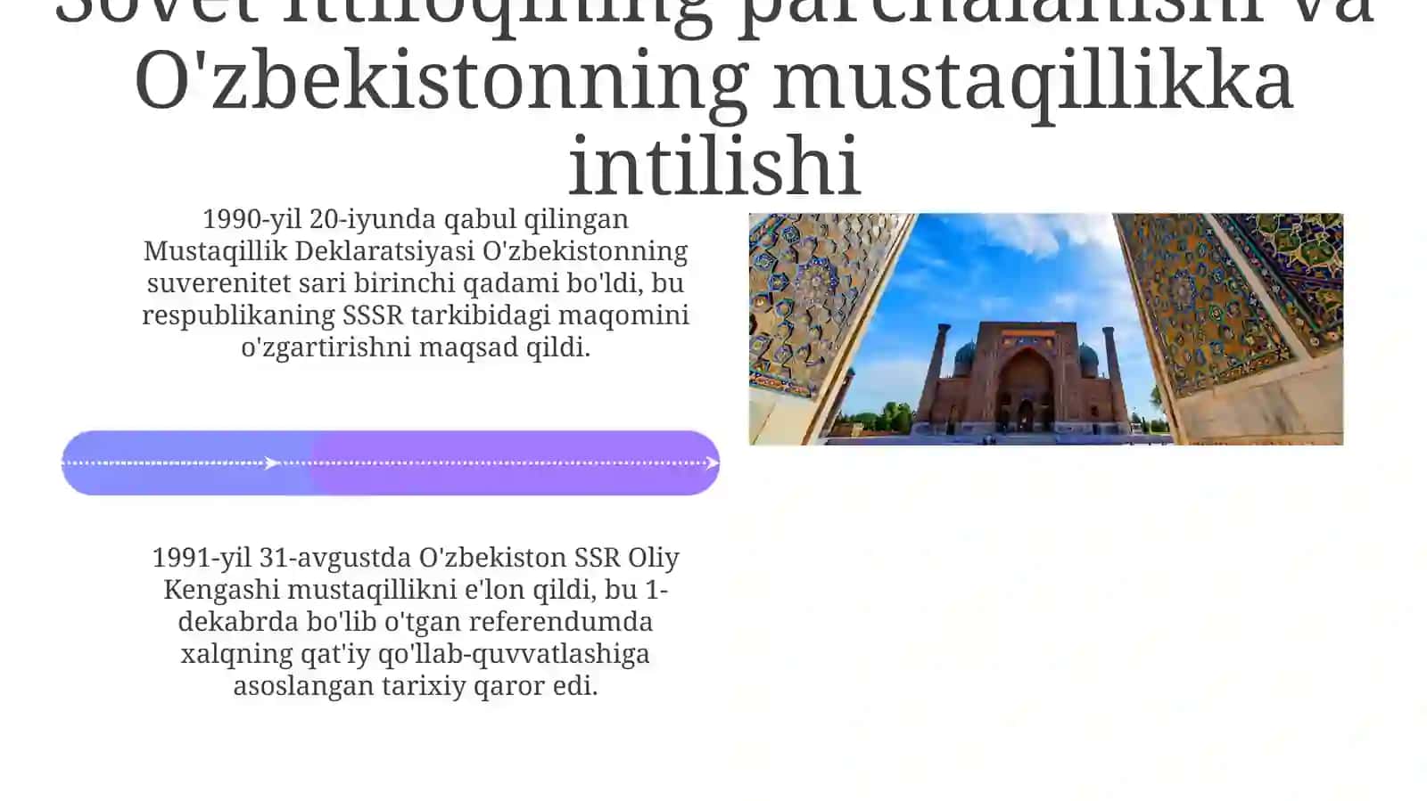 O'zbekiston Respublikasi tashkil topishining tarixiyahamiyati 4