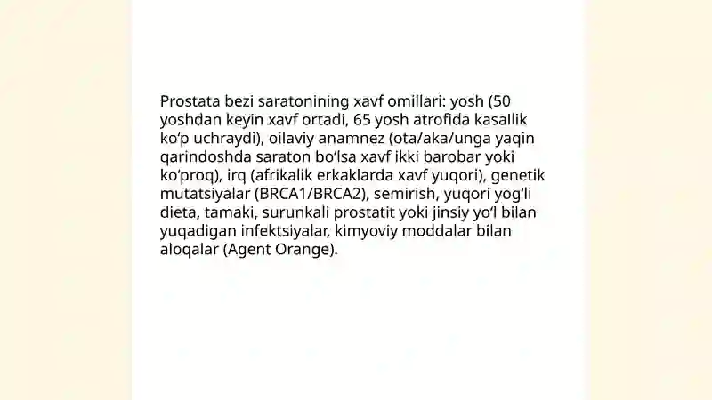 Prostata bezi saratoni 4